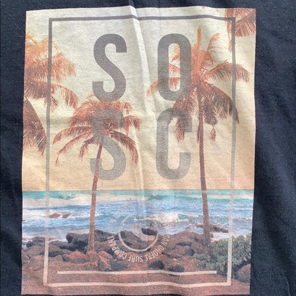 Male black graphic tee - Picture 3 of 4